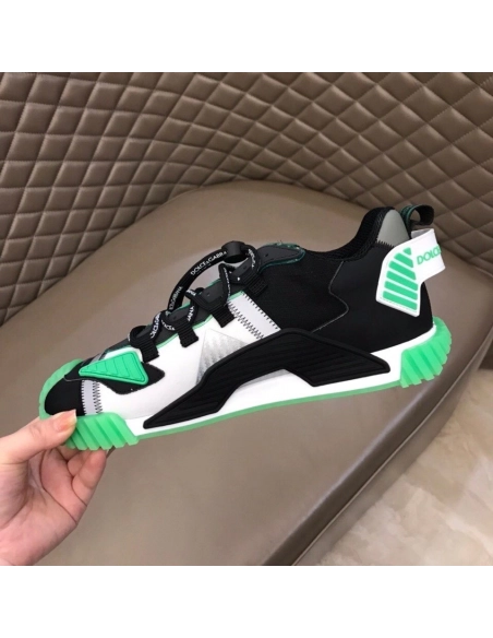 Dolce Gabbana Mens NS1 Sneakers In Green Fabric