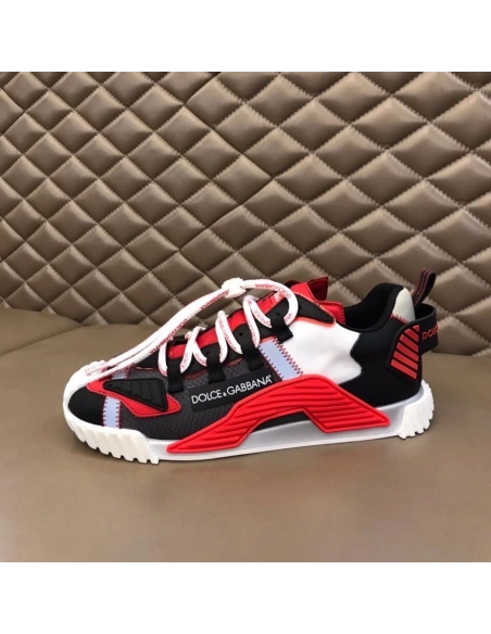 Dolce Gabbana Mens NS1 Sneakers In Red Fabric