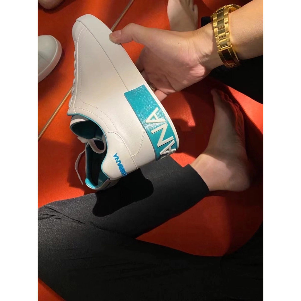 Dolce Gabbana Mens Portofino Sneakers with Azure Branded