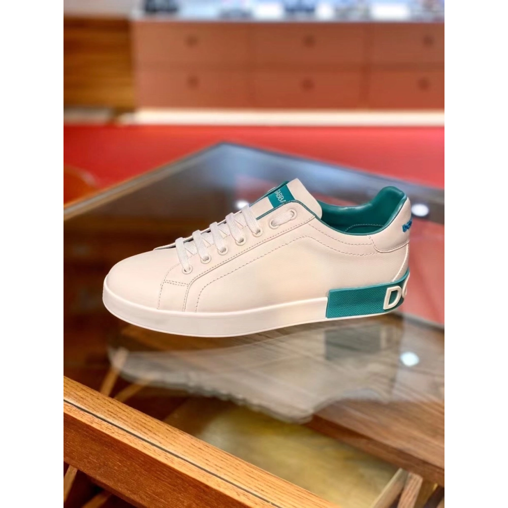 Dolce Gabbana Mens Portofino Sneakers with Azure Branded