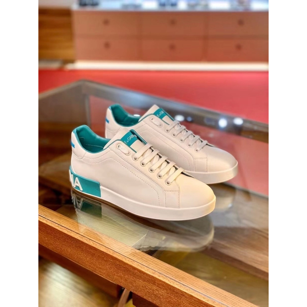 Dolce Gabbana Mens Portofino Sneakers with Azure Branded