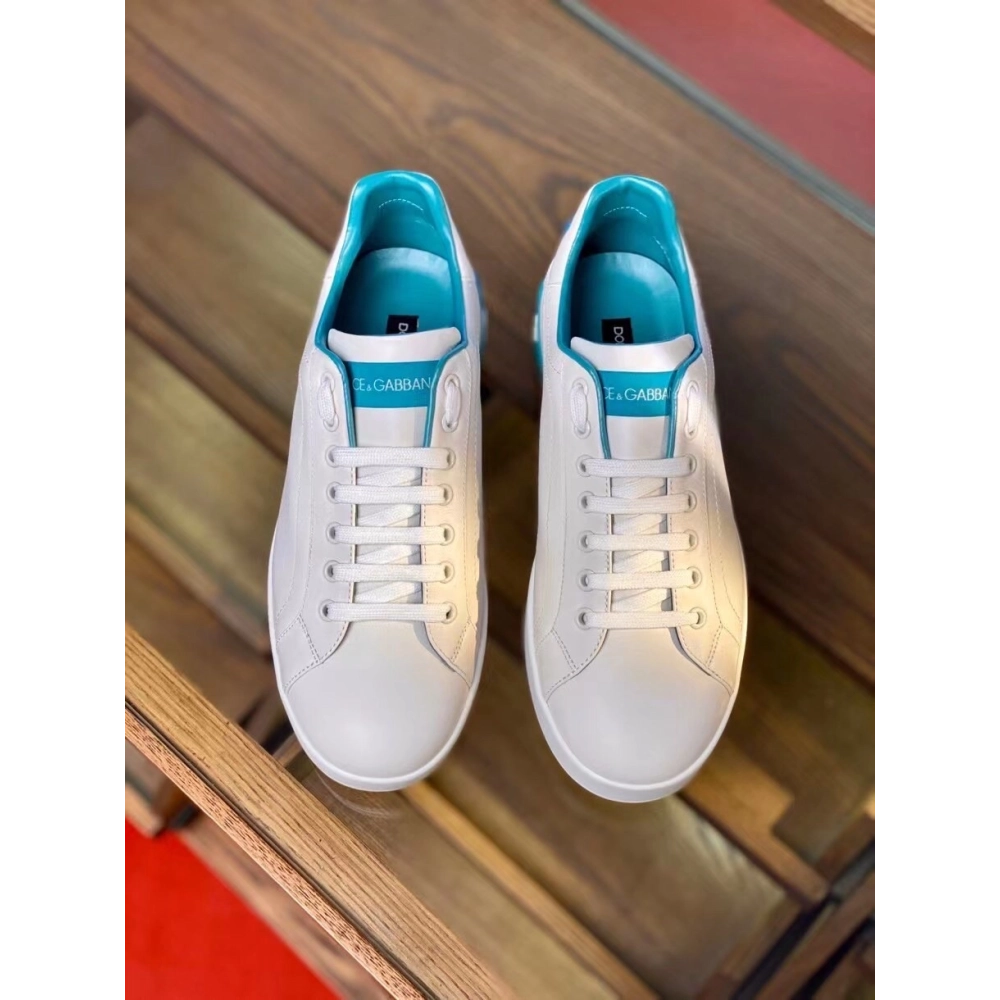 Dolce Gabbana Mens Portofino Sneakers with Azure Branded