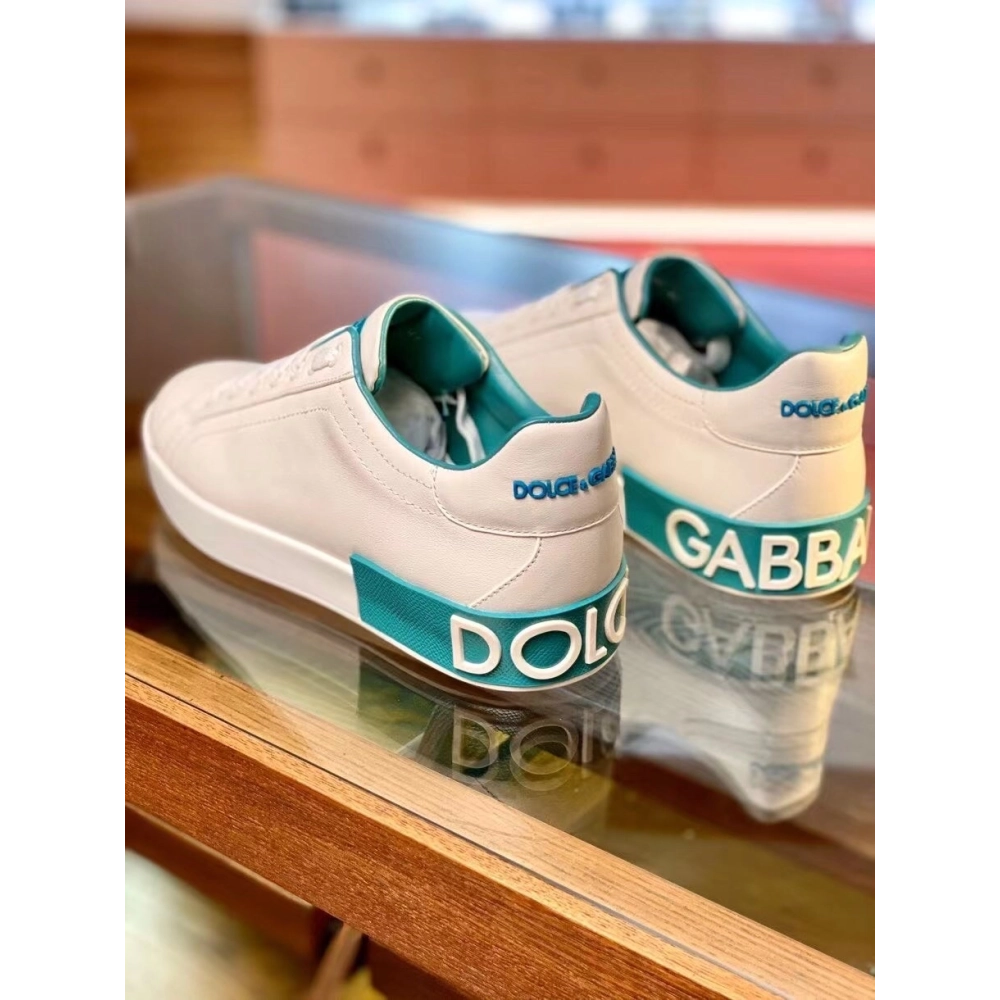 Dolce Gabbana Mens Portofino Sneakers with Azure Branded