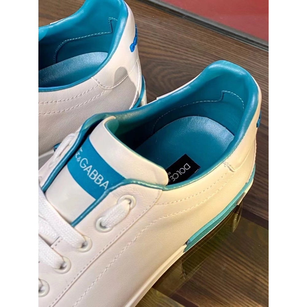 Dolce Gabbana Mens Portofino Sneakers with Azure Branded