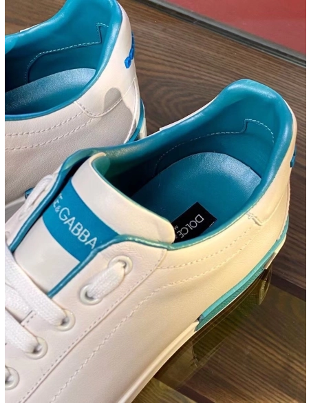 Dolce Gabbana Mens Portofino Sneakers with Azure Branded
