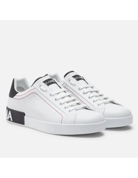 Dolce Gabbana Mens Portofino Sneakers with Black Branded