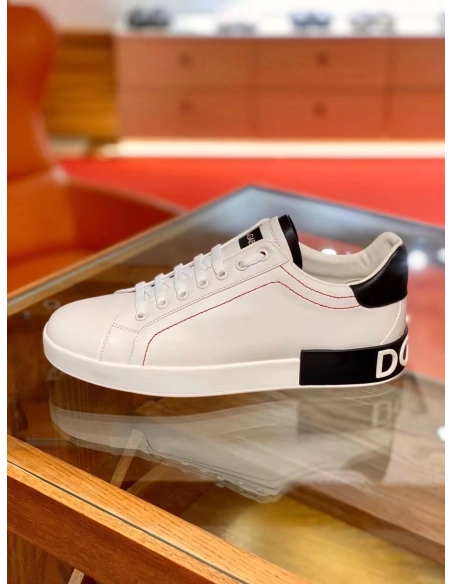 Dolce Gabbana Mens Portofino Sneakers with Black Branded