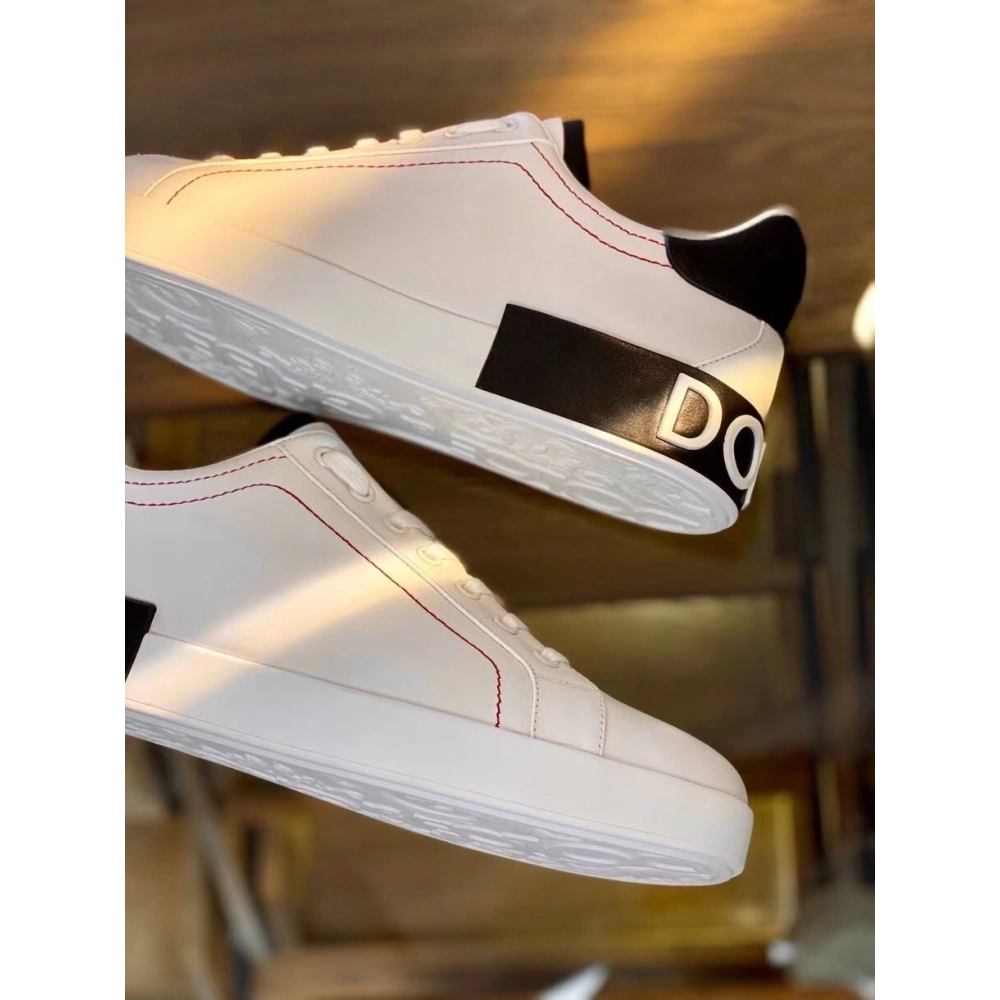 Dolce Gabbana Mens Portofino Sneakers with Black Branded