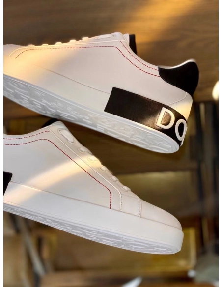 Dolce Gabbana Mens Portofino Sneakers with Black Branded