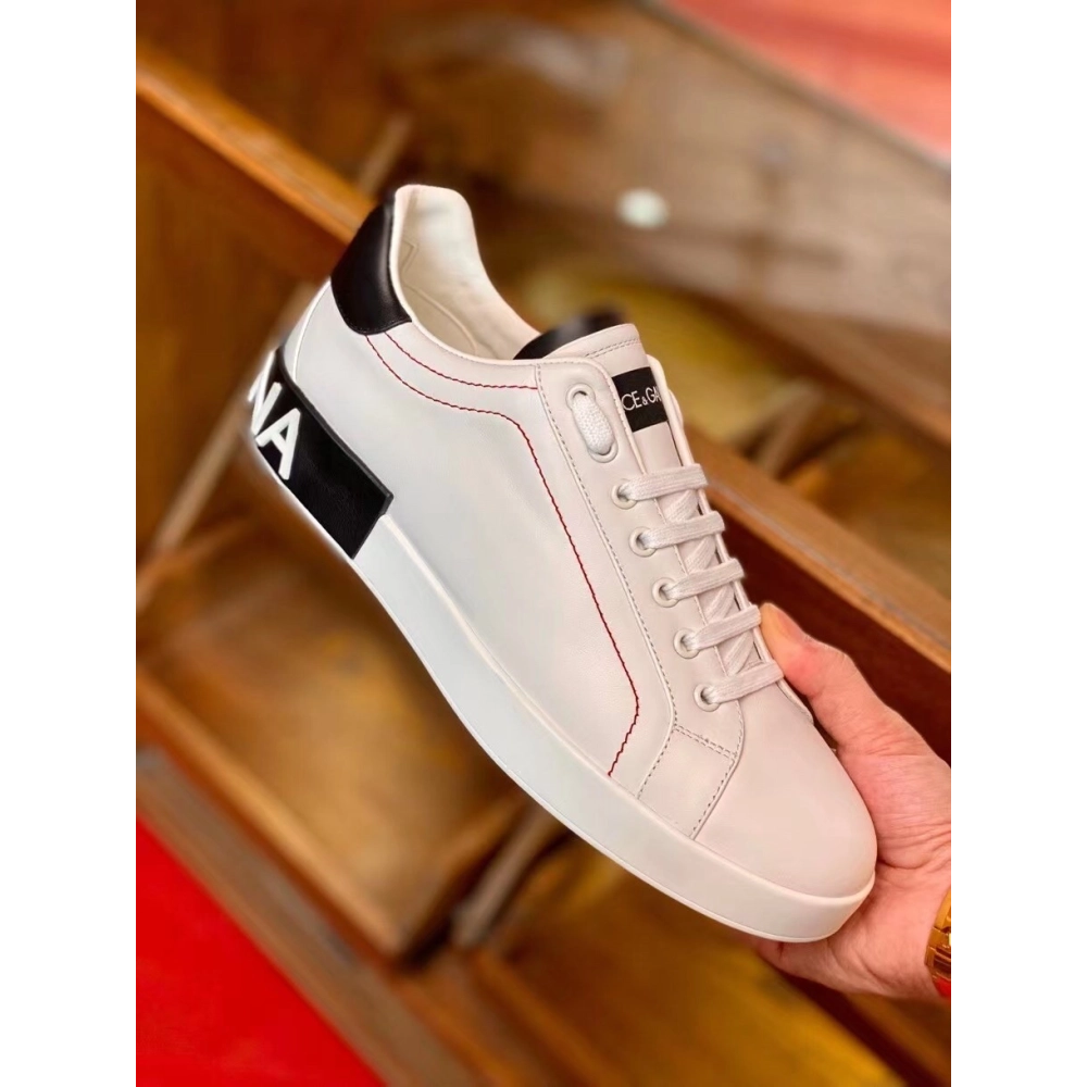 Dolce Gabbana Mens Portofino Sneakers with Black Branded