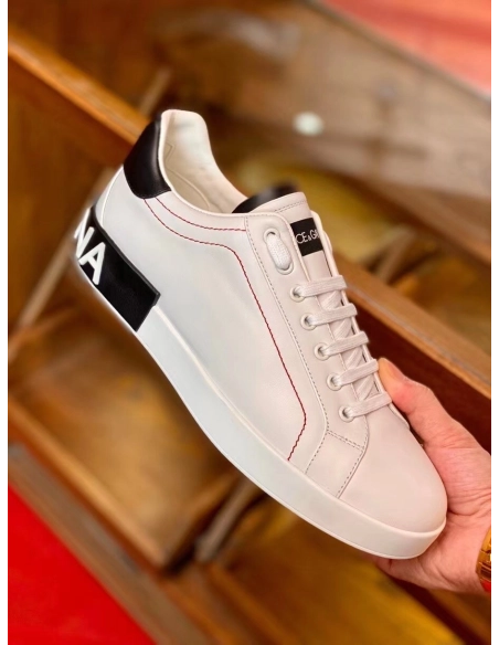 Dolce Gabbana Mens Portofino Sneakers with Black Branded