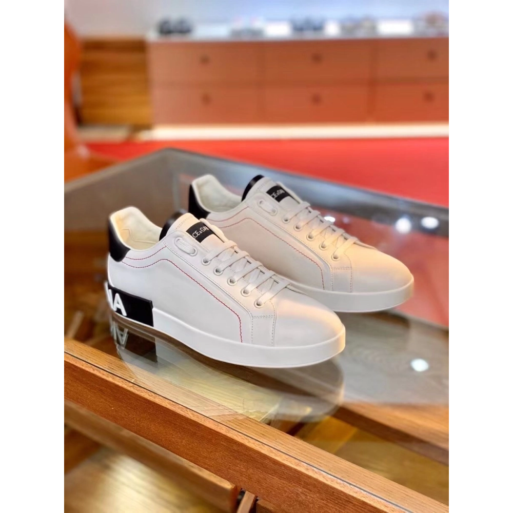 Dolce Gabbana Mens Portofino Sneakers with Black Branded