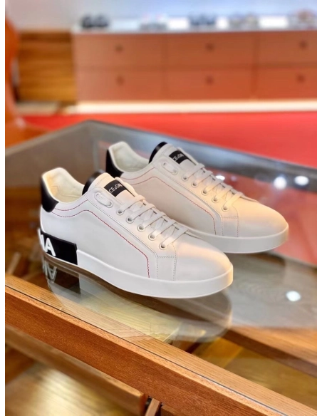 Dolce Gabbana Mens Portofino Sneakers with Black Branded