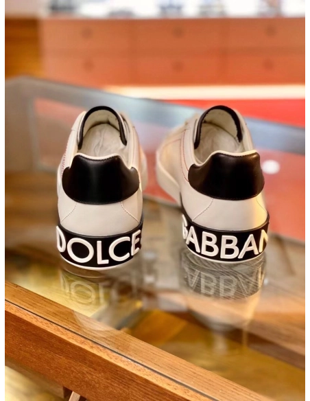 Dolce Gabbana Mens Portofino Sneakers with Black Branded