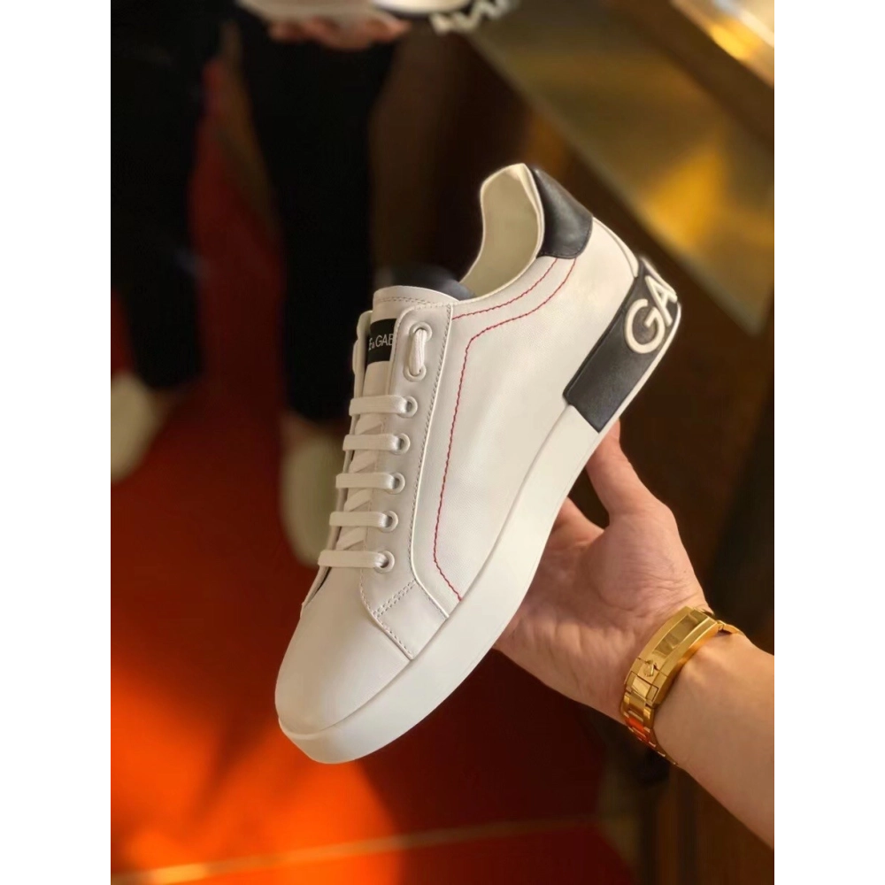 Dolce Gabbana Mens Portofino Sneakers with Black Branded