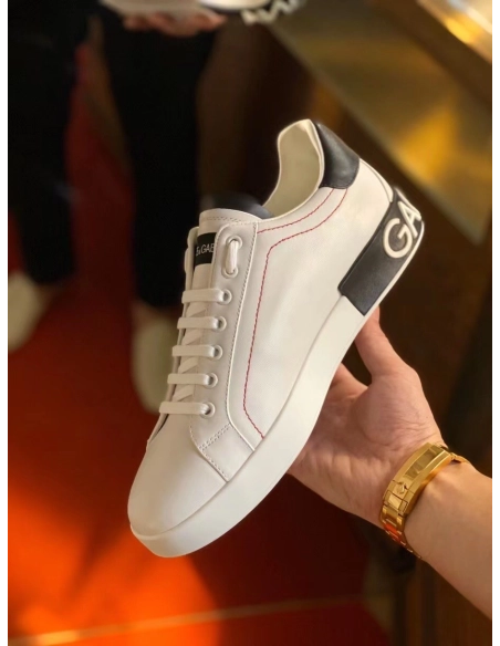 Dolce Gabbana Mens Portofino Sneakers with Black Branded