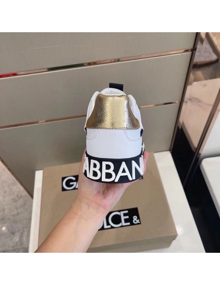 Dolce Gabbana Mens White Custom 2.Zero Sneakers