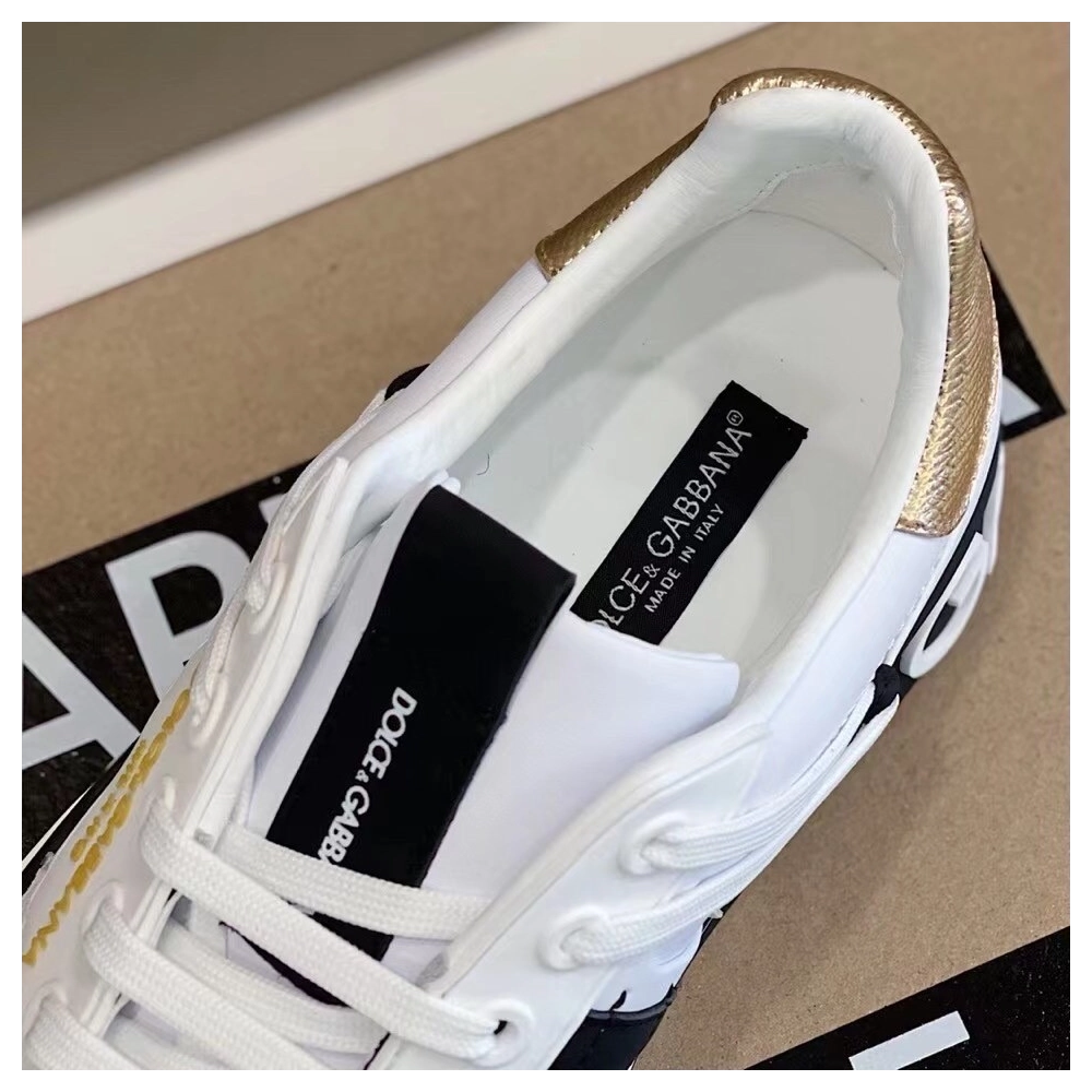 Dolce Gabbana Mens White Custom 2.Zero Sneakers