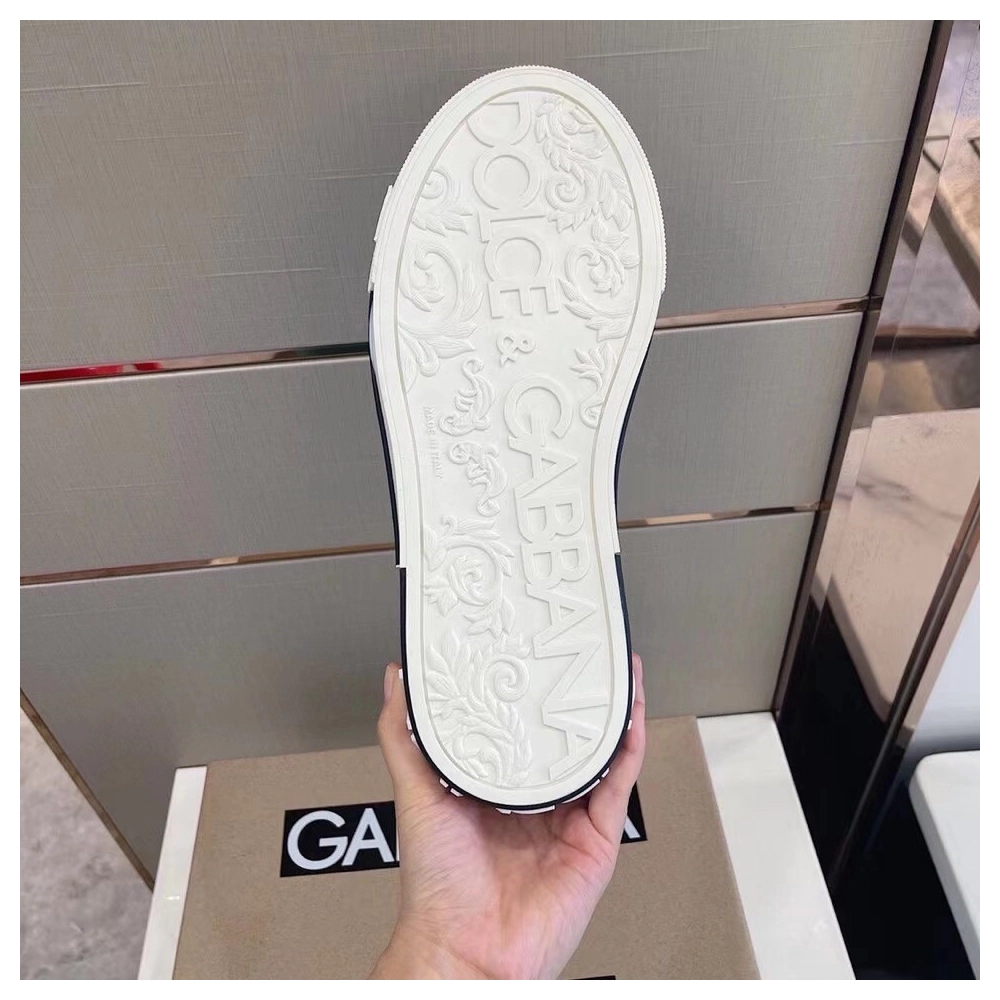 Dolce Gabbana Mens White Custom 2.Zero Sneakers