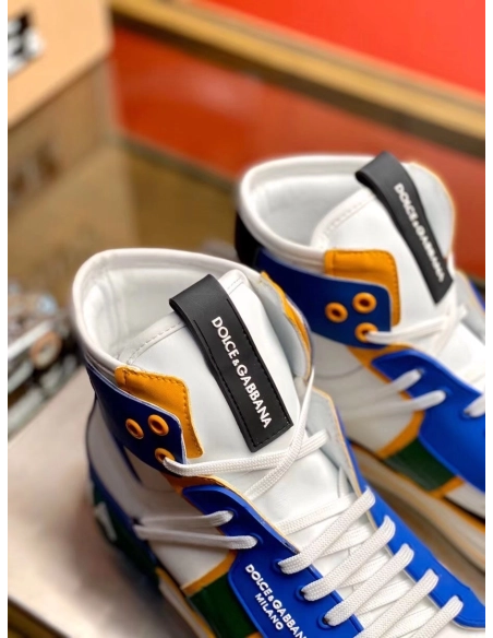 Dolce Gabbana Womens Blue Custom 2.Zero High-top Sneakers