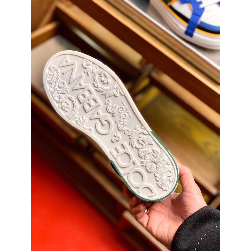 Dolce Gabbana Womens Blue Custom 2.Zero High-top Sneakers