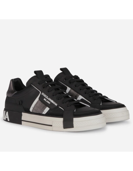 Dolce Gabbana Womens Custom 2.Zero Sneakers Black