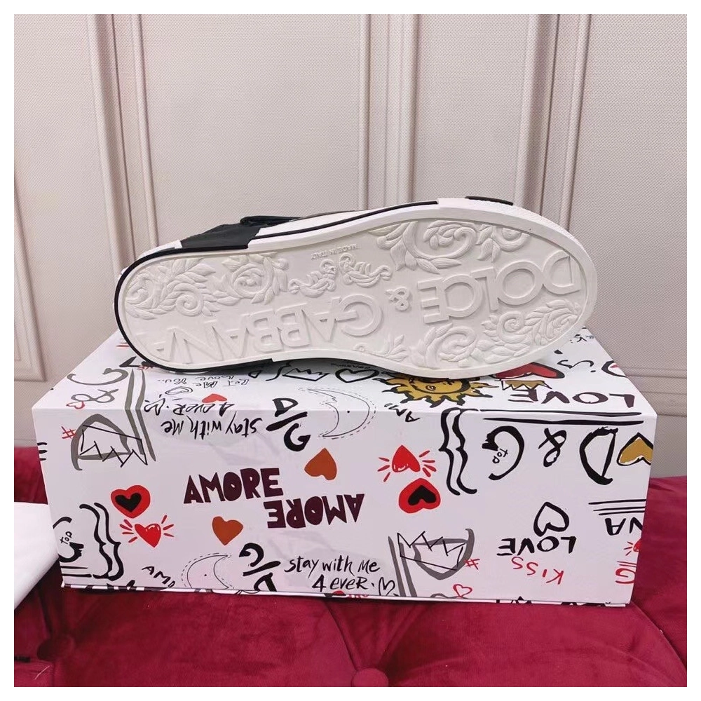 Dolce Gabbana Womens Custom 2.Zero Sneakers Black