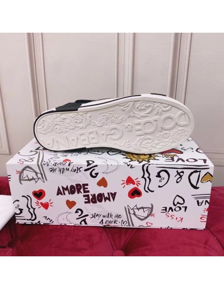 Dolce Gabbana Womens Custom 2.Zero Sneakers Black