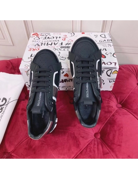 Dolce Gabbana Womens Custom 2.Zero Sneakers Black