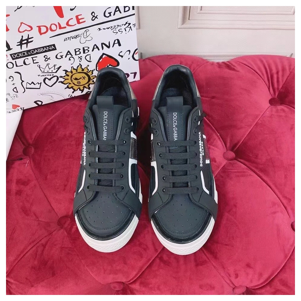 Dolce Gabbana Womens Custom 2.Zero Sneakers Black