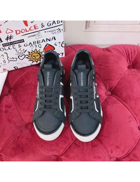 Dolce Gabbana Womens Custom 2.Zero Sneakers Black