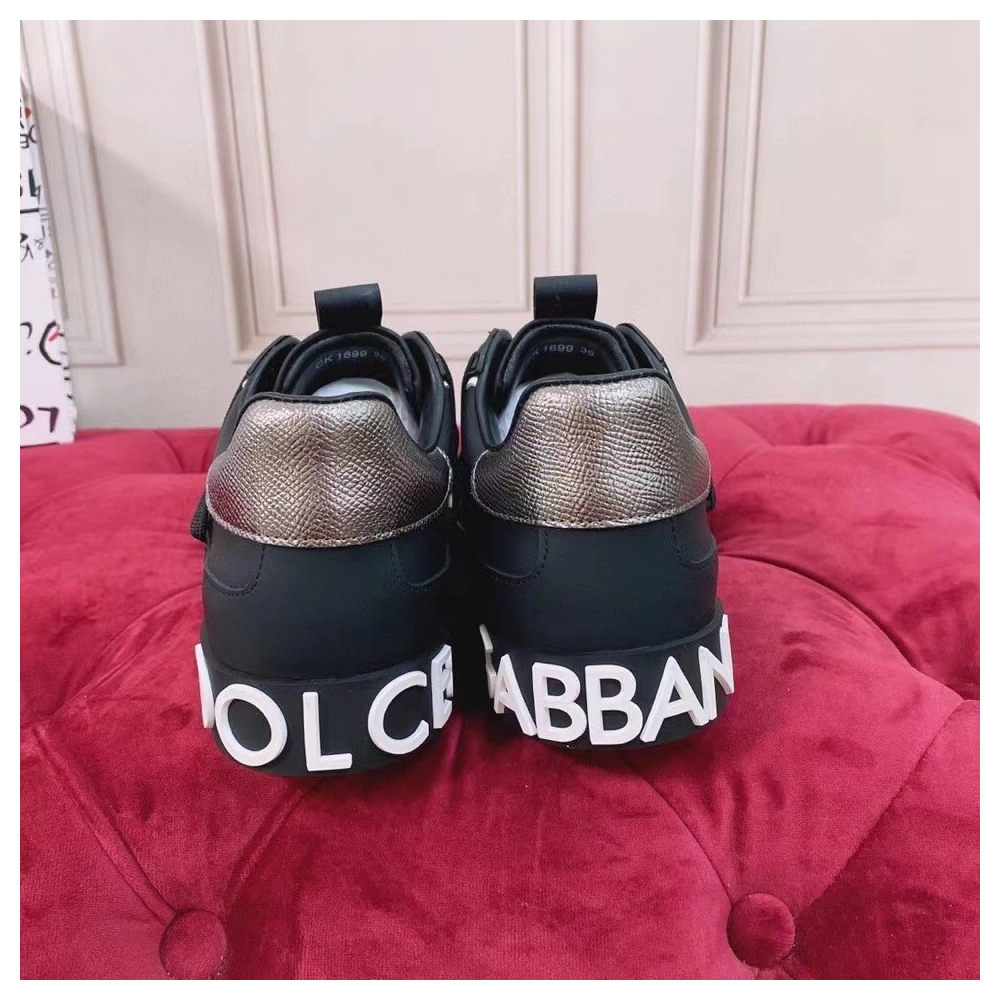 Dolce Gabbana Womens Custom 2.Zero Sneakers Black