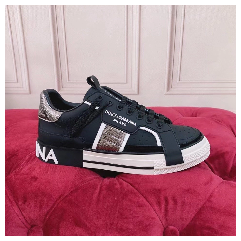 Dolce Gabbana Womens Custom 2.Zero Sneakers Black