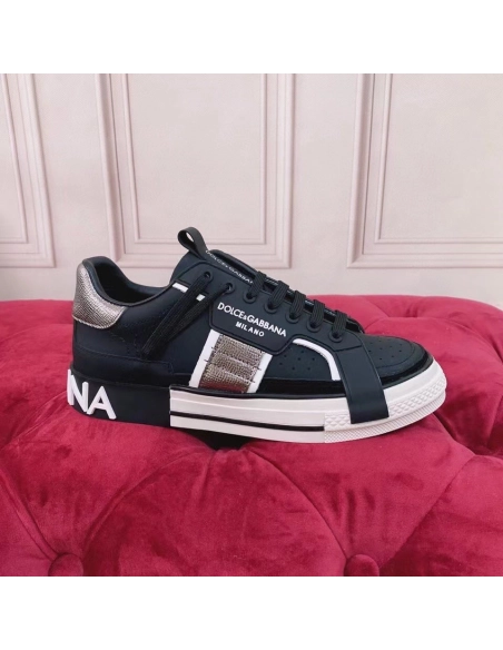 Dolce Gabbana Womens Custom 2.Zero Sneakers Black