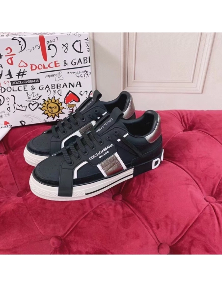 Dolce Gabbana Womens Custom 2.Zero Sneakers Black