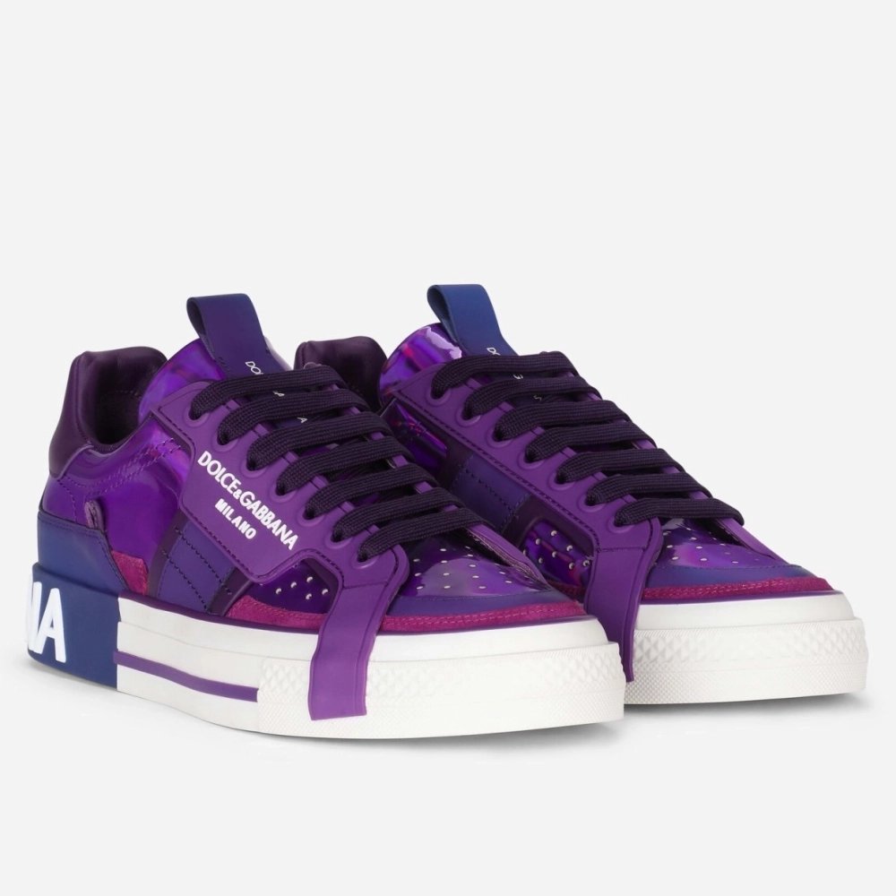 Dolce Gabbana Womens Custom 2.Zero Sneakers Purple