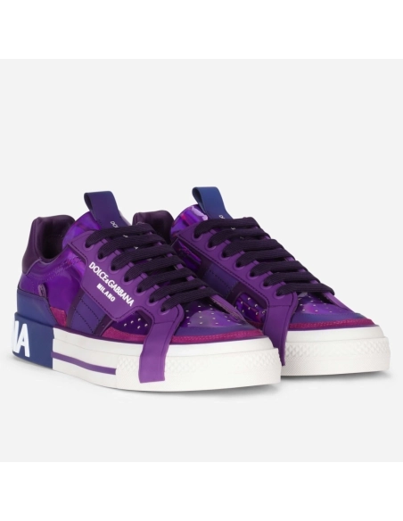 Dolce Gabbana Womens Custom 2.Zero Sneakers Purple