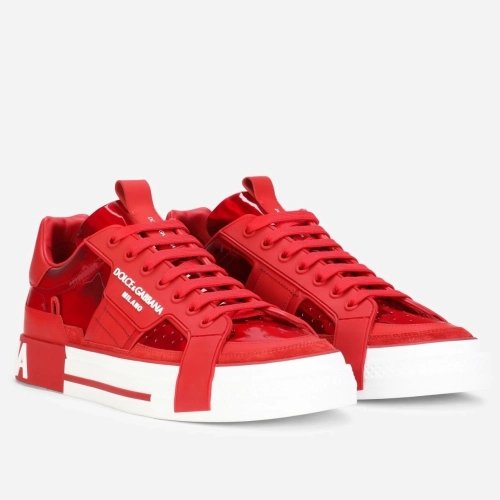 Dolce Gabbana Womens Custom 2.Zero Sneakers Red