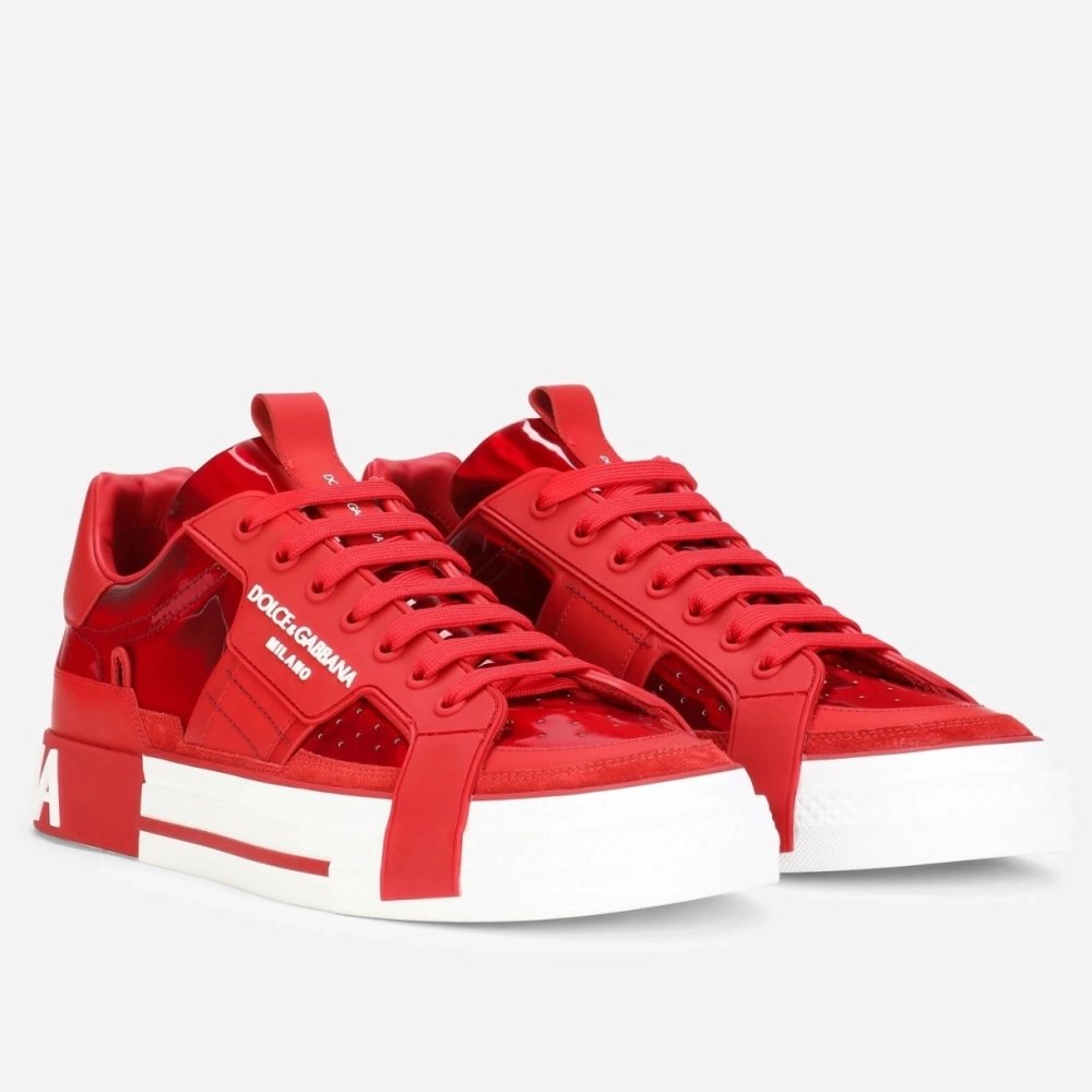 Dolce Gabbana Womens Custom 2.Zero Sneakers Red