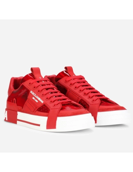 Dolce Gabbana Womens Custom 2.Zero Sneakers Red