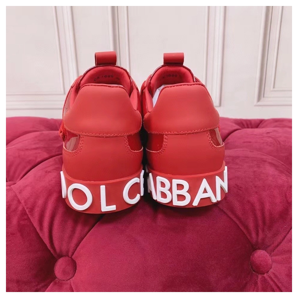 Dolce Gabbana Womens Custom 2.Zero Sneakers Red
