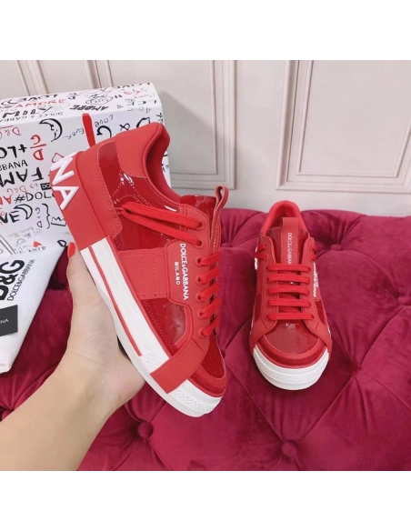 Dolce Gabbana Womens Custom 2.Zero Sneakers Red