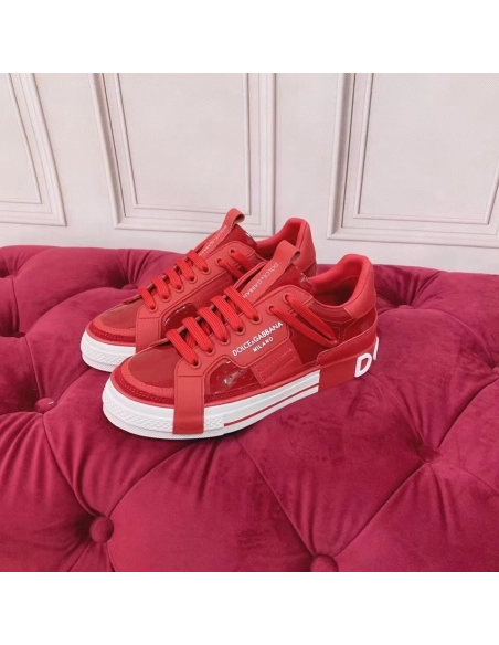 Dolce Gabbana Womens Custom 2.Zero Sneakers Red