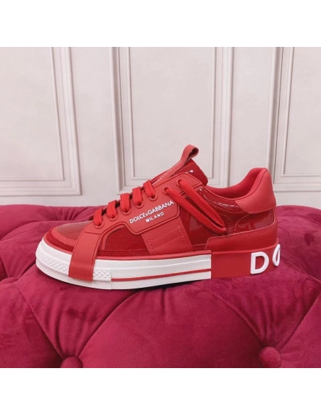 Dolce Gabbana Womens Custom 2.Zero Sneakers Red