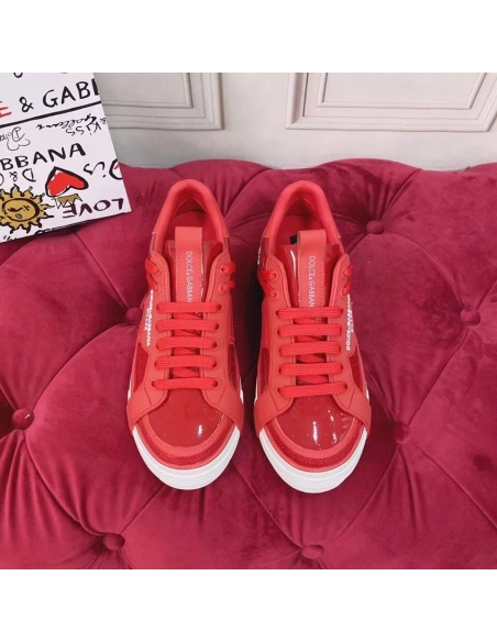 Dolce Gabbana Womens Custom 2.Zero Sneakers Red
