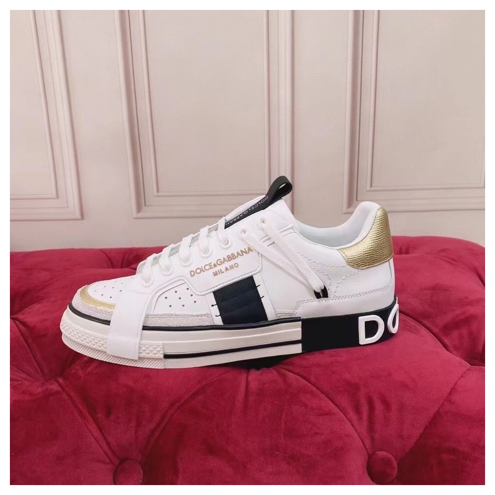 Dolce Gabbana Womens Custom 2.Zero Sneakers White/Black