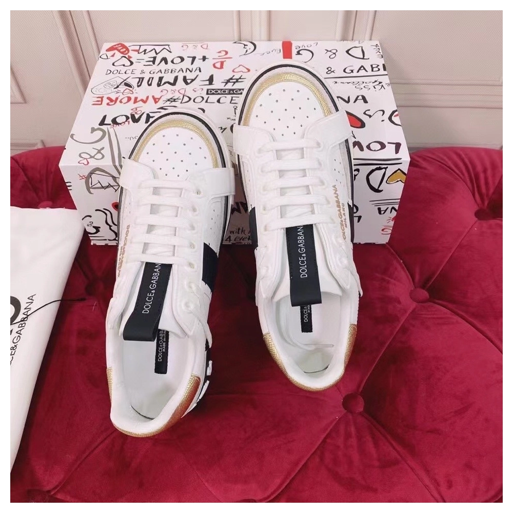 Dolce Gabbana Womens Custom 2.Zero Sneakers White/Black