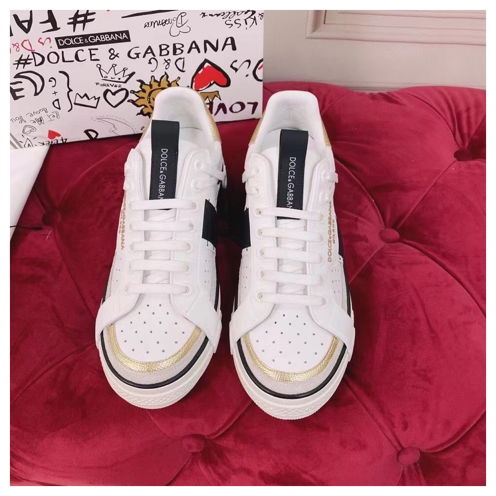 Dolce Gabbana Womens Custom 2.Zero Sneakers White/Black