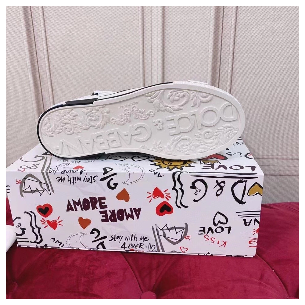 Dolce Gabbana Womens Custom 2.Zero Sneakers White/Black