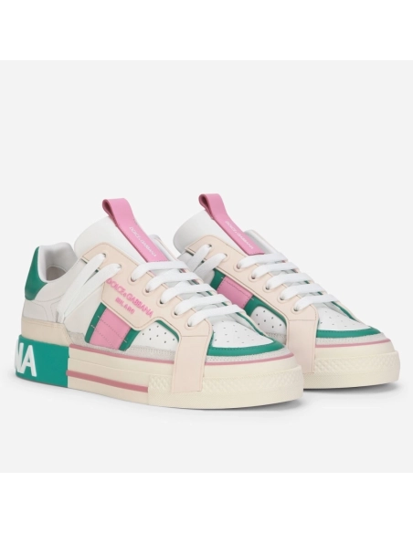 Dolce Gabbana Womens Custom 2.Zero Sneakers White/Green